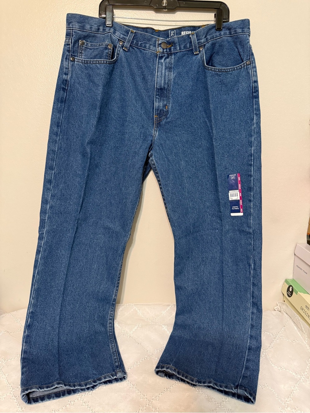 George Men’s Bootcut Jeans in Dark Blue Denim